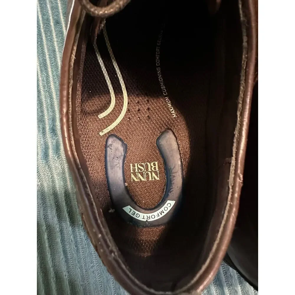 Nunn Bush Men’s Oxford Dress Shoes with Comfort Gel Insole Size 10.5